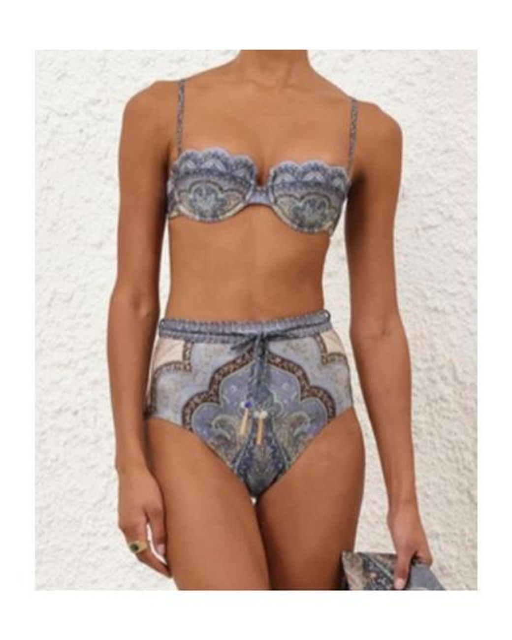 Zimmermann Gray Wanderlust Scallop Balconette