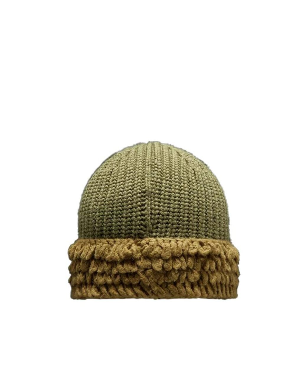 Moncler Green Wool Beanie for men