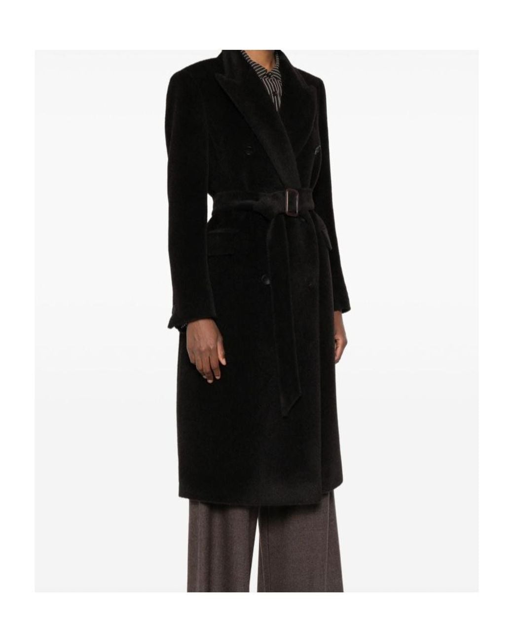 Tagliatore Black Long-Sleeved Coat