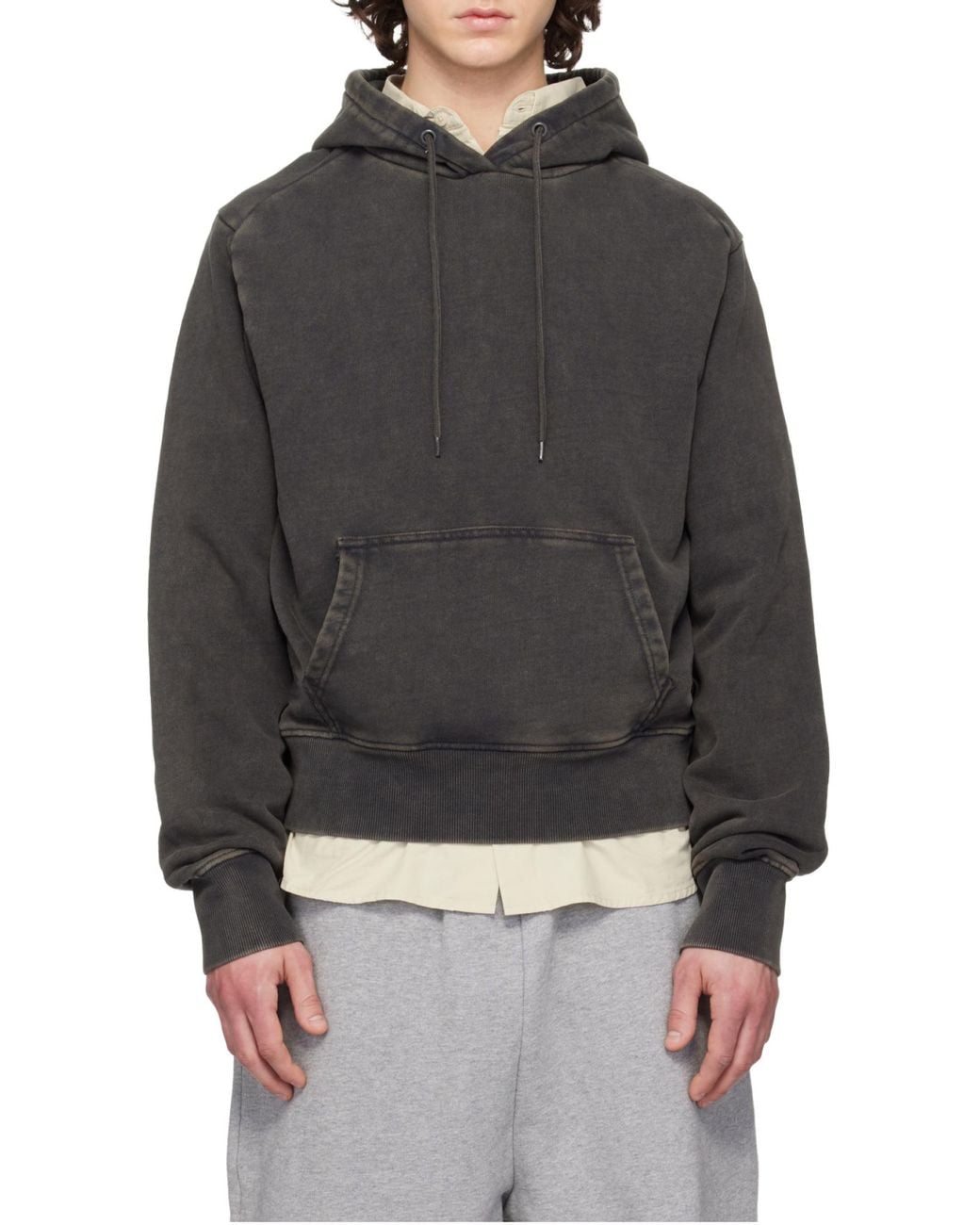 Entire studios Black Standard Pullover Hoodie for men