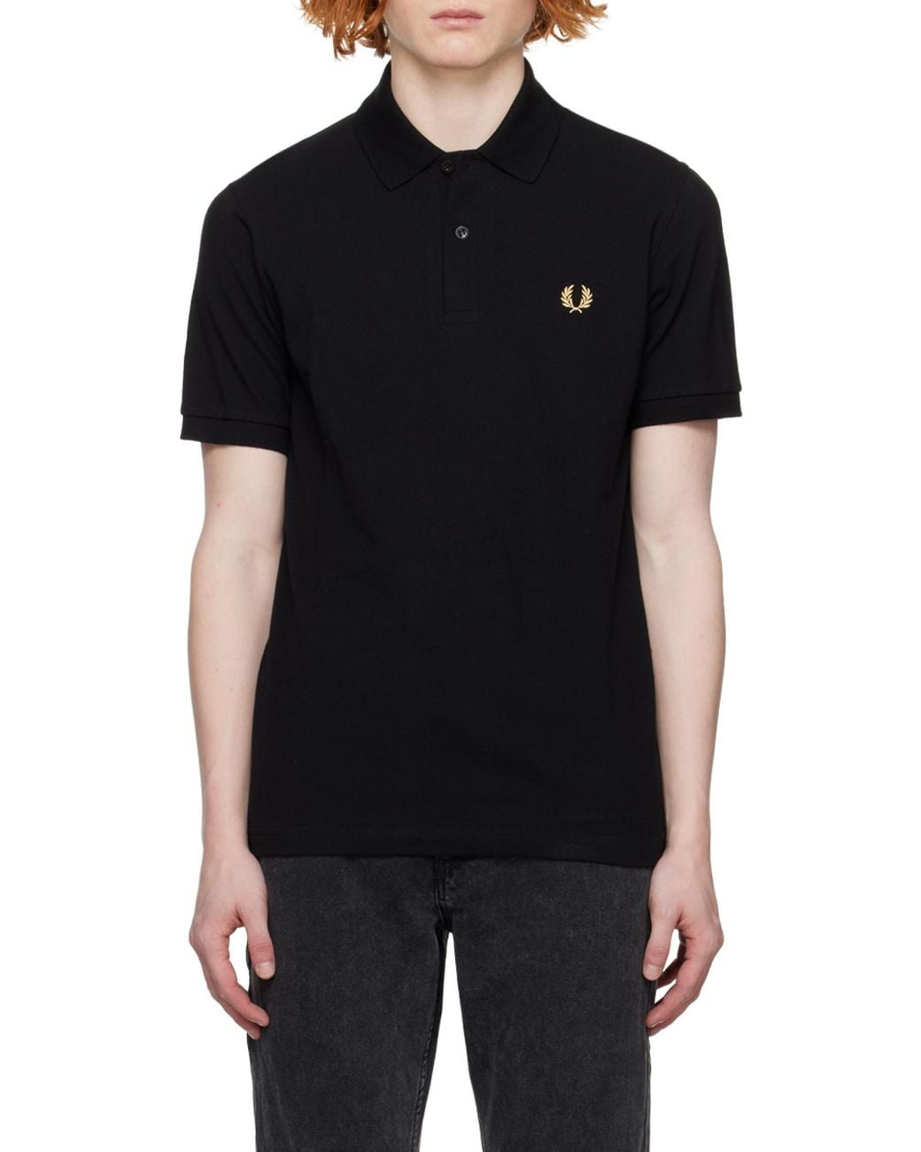 Fred Perry Black M3 Piqué Polo Shirt for men