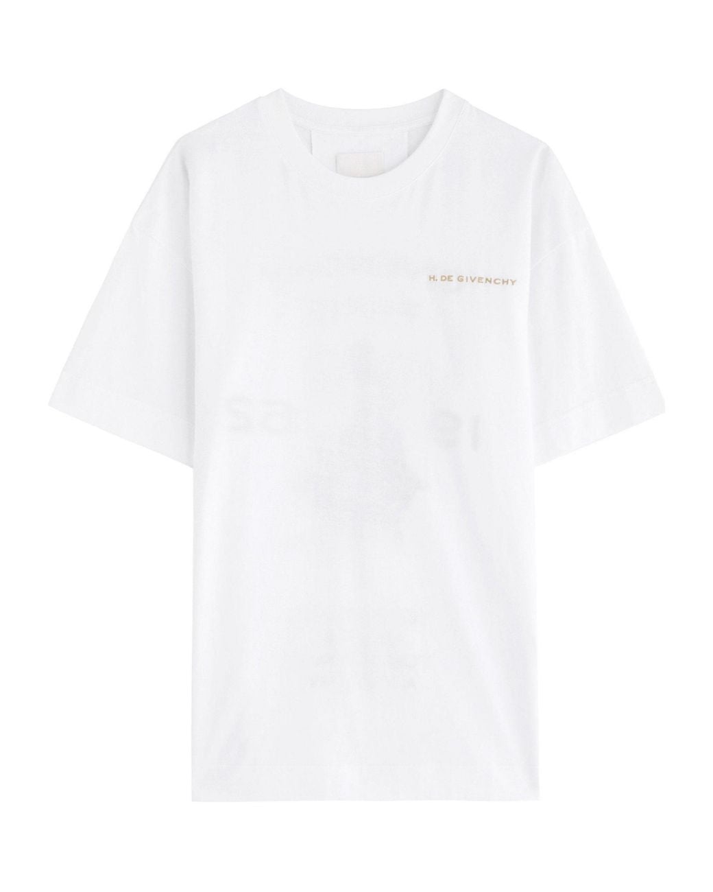 Givenchy White Crew-Neck Cotton T-Shirt for men