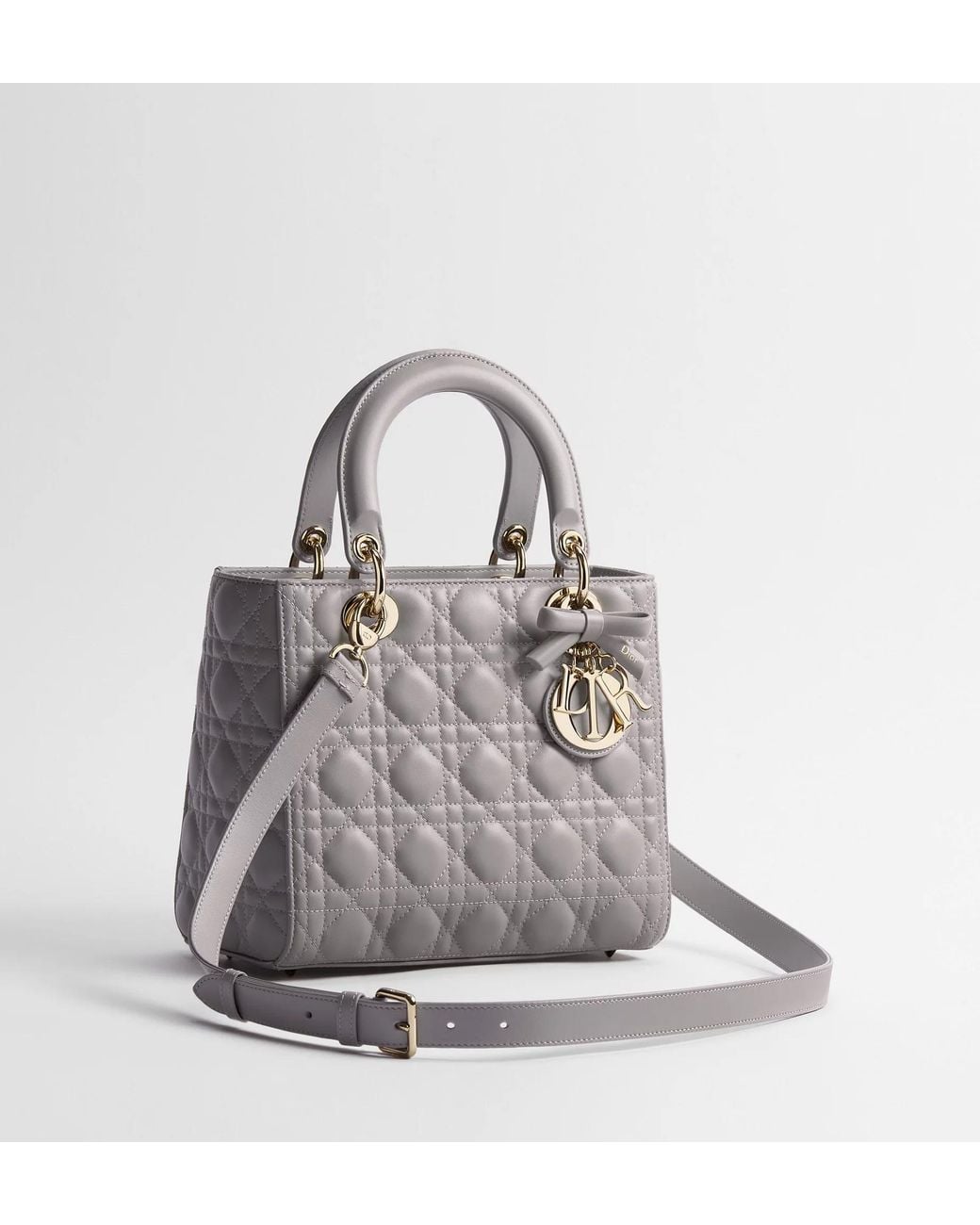 Dior Gray Medium Lady Bag