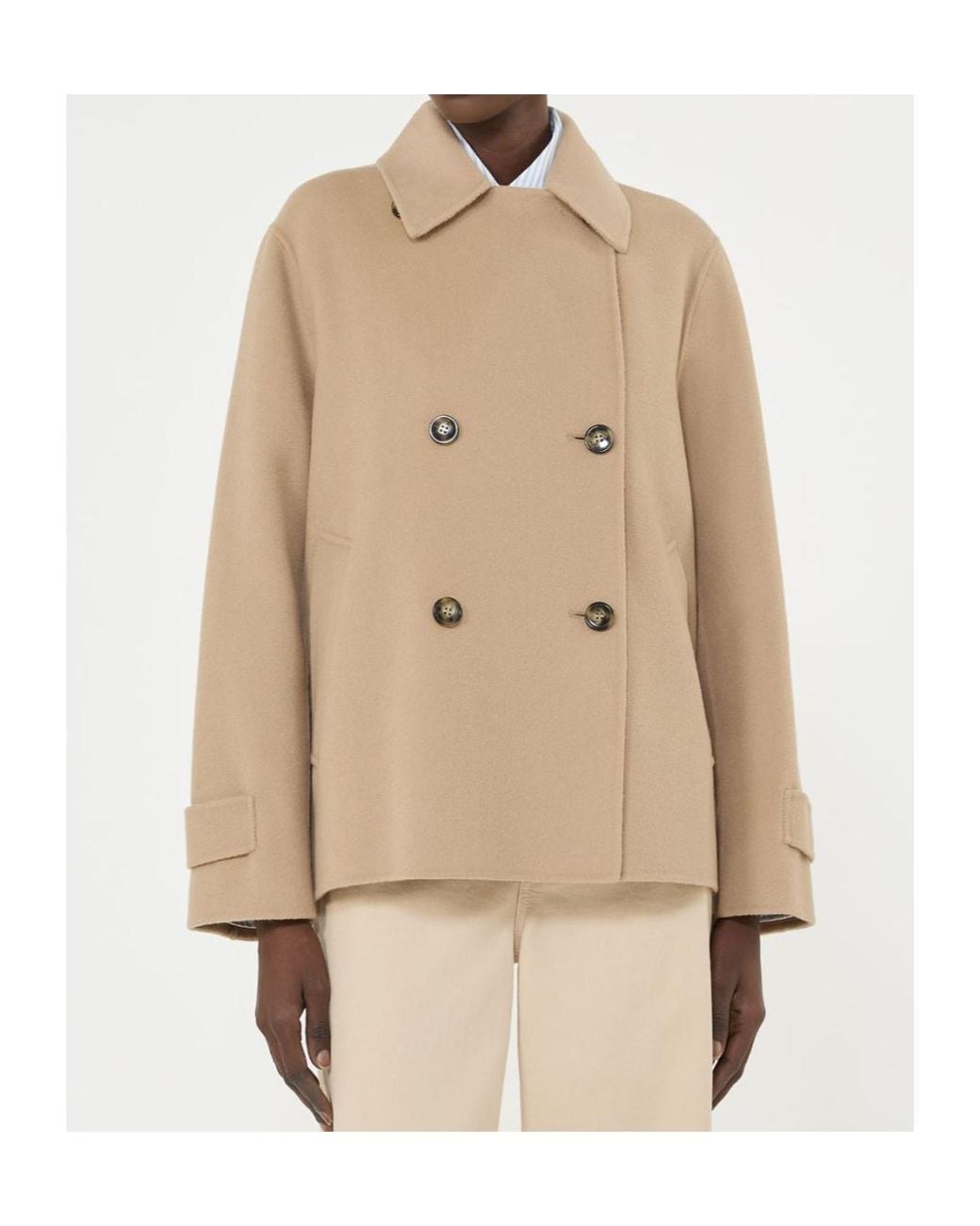 Weekend by Maxmara Natural Wkdfantino Double-Breasted Coat