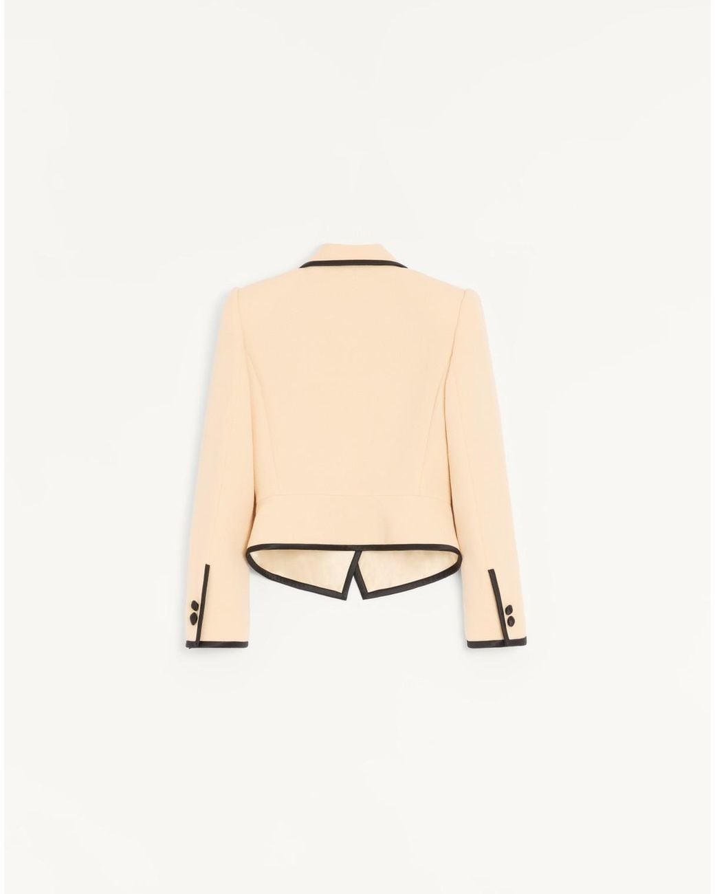 Valentino Natural Wool Crepe Jacket