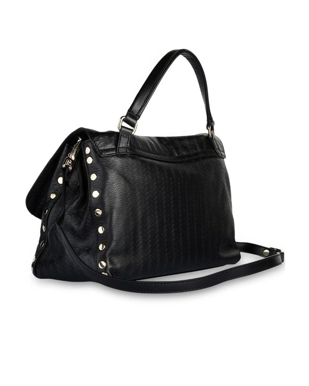 Zanellato Black Postina Leather Tote Bag