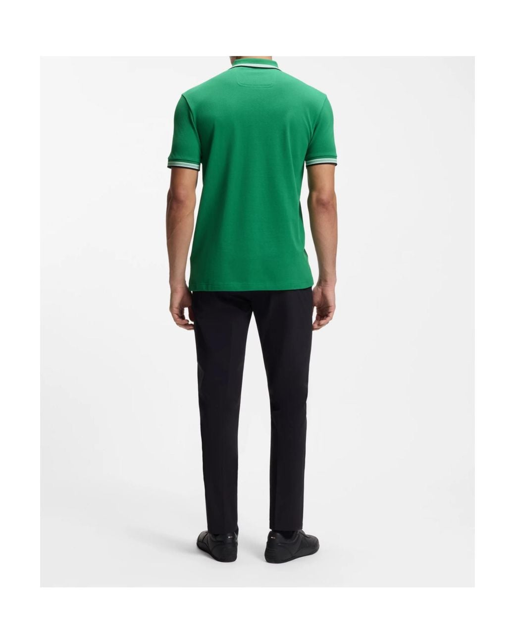 Boss Green Tipped Collar Polo Shirt for men