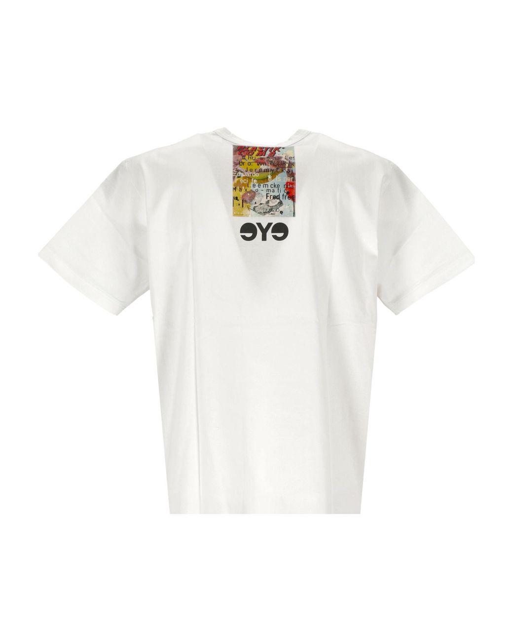 Junya Watanabe Gray Round Collar Printed T-Shirt for men