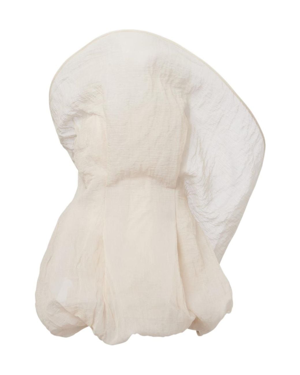Magda Butrym White Cotton And Silk-Blend Organza Minidress