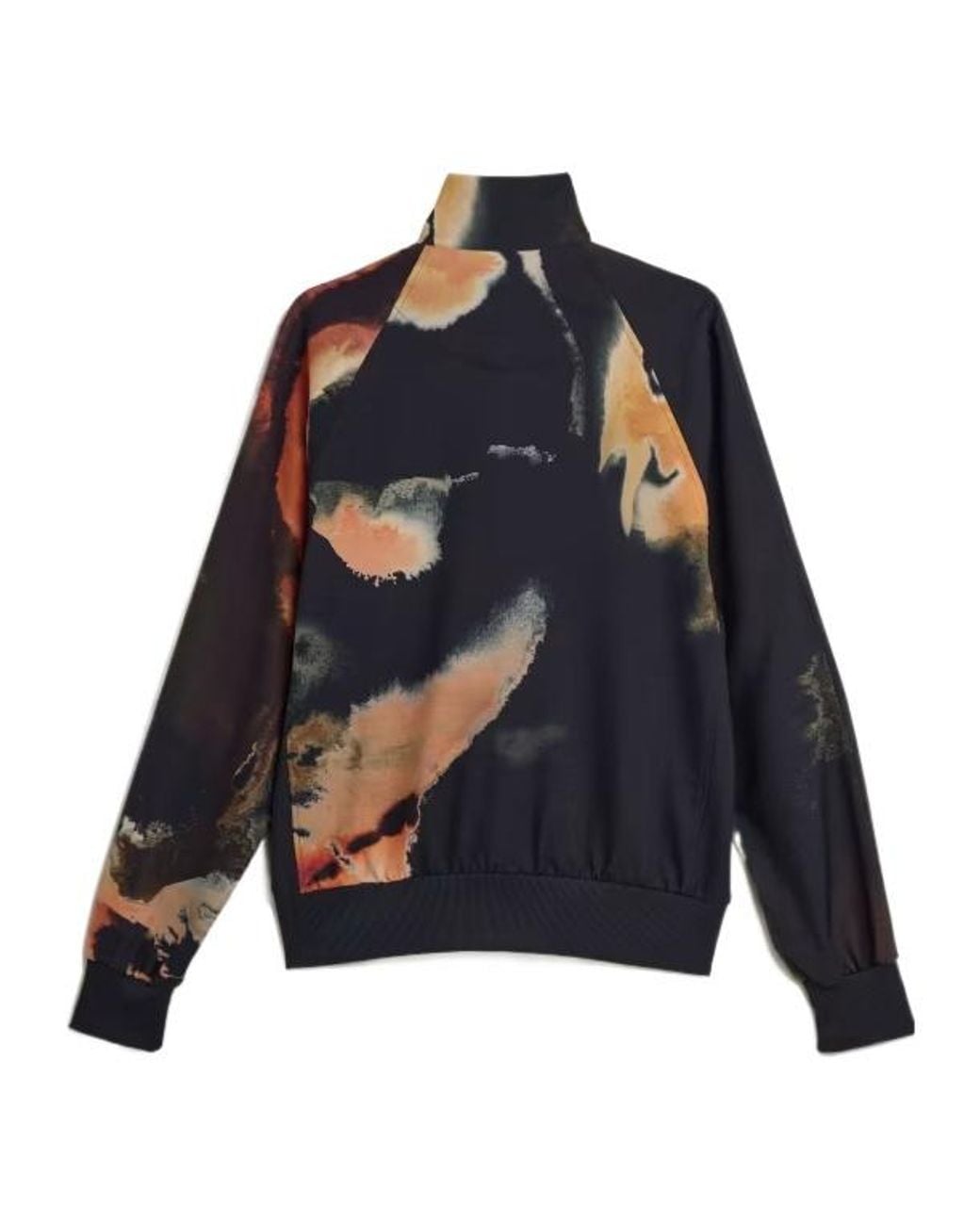 Y-3 Blue Pattern-Printed Zipped Sweatshirt for men
