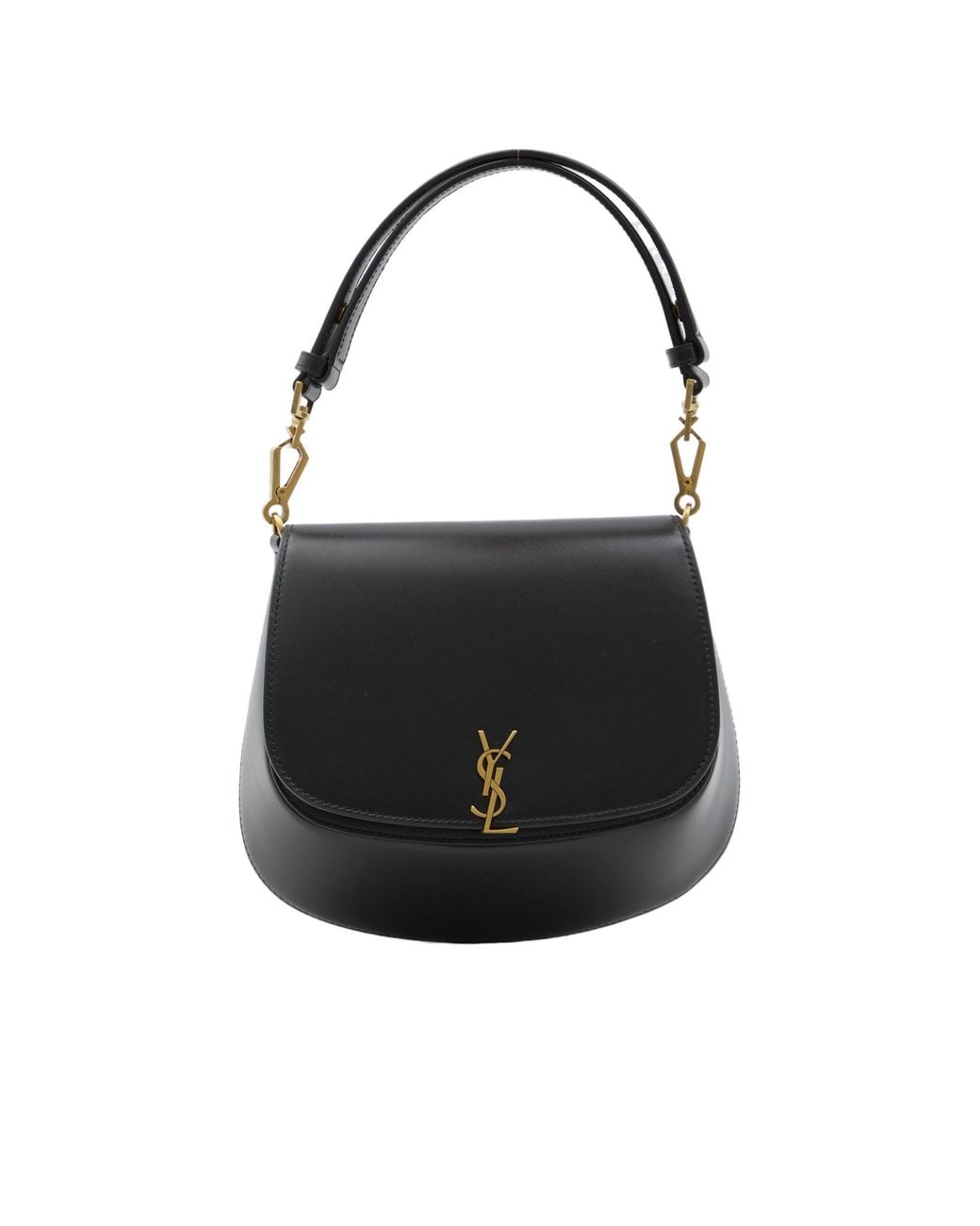 Saint Laurent Black Nola Logo Plaque Tote Bag