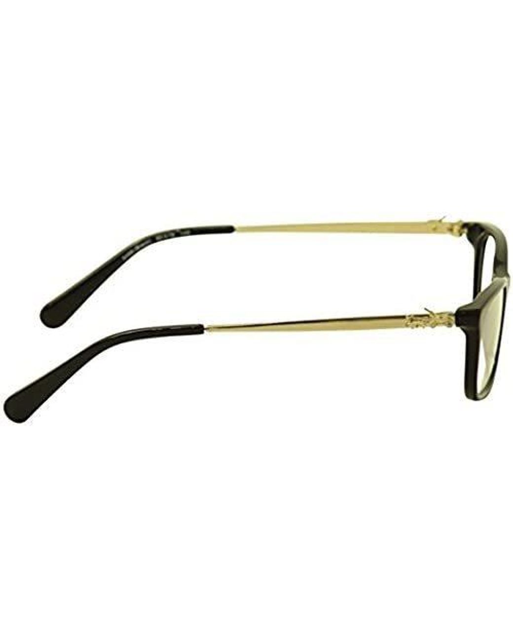 COACH White Logo Clear Lens Glasses