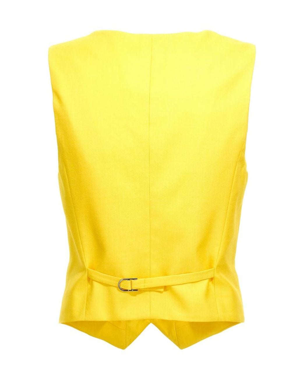 Gabriela Hearst Yellow Logo Vest