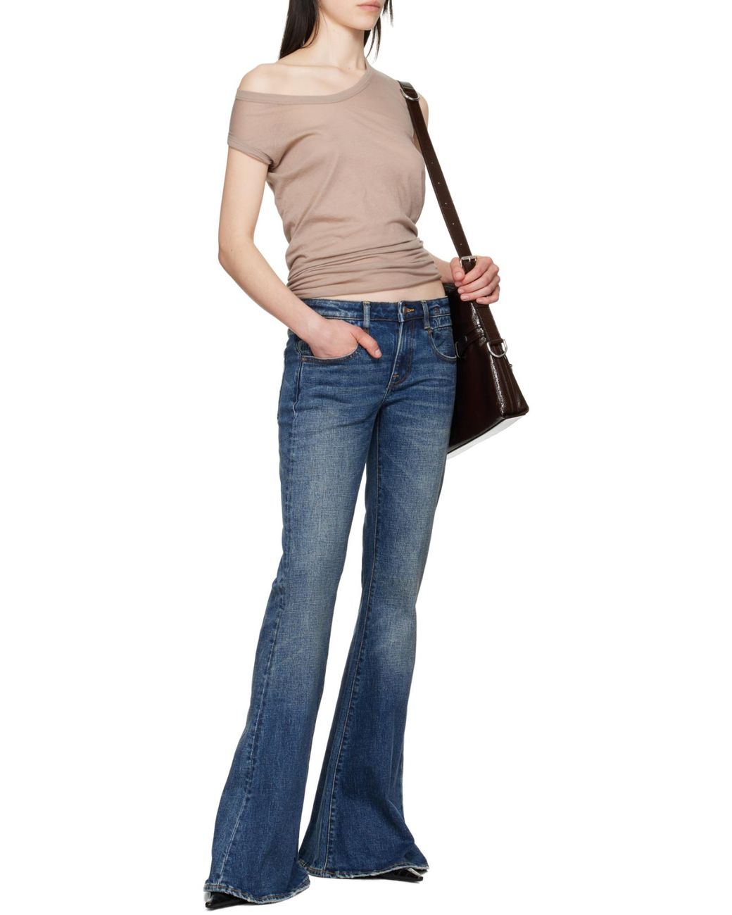 R13 Blue Flared Jeans