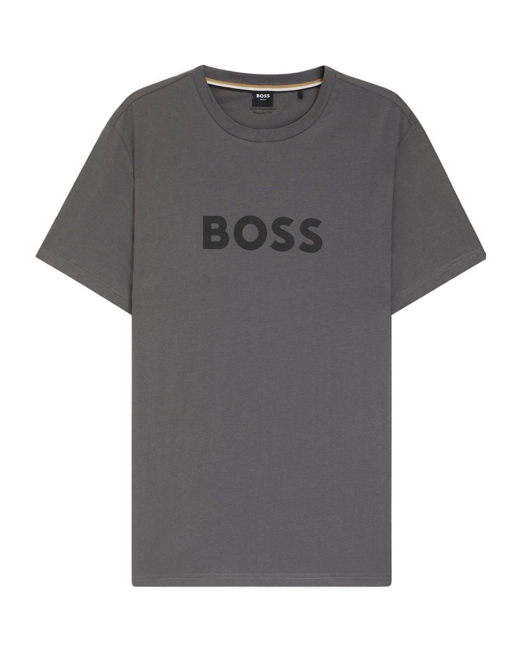 Boss Gray Solid Color T-Shirt for men