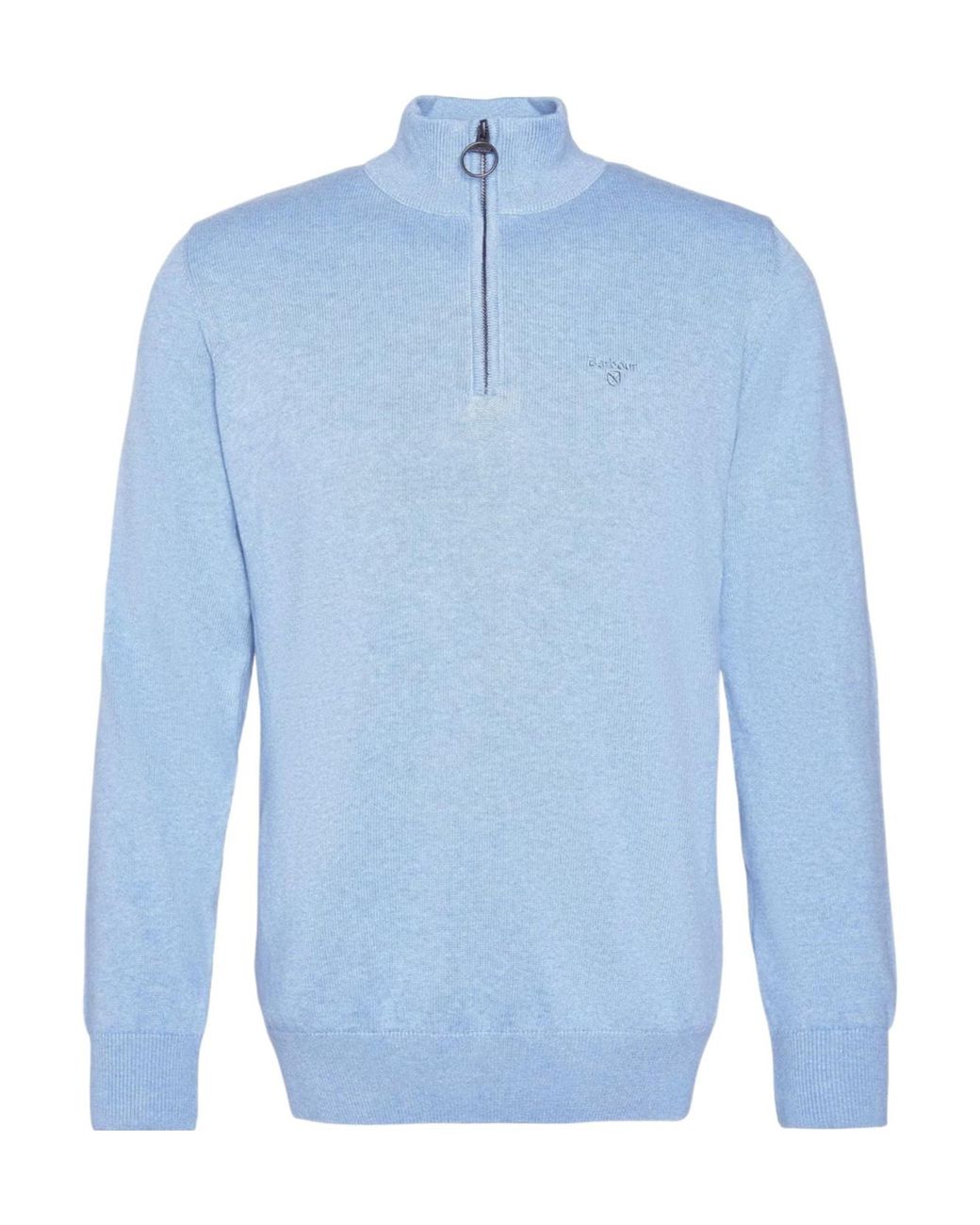 Barbour Blue Half-Zip Jumper for men