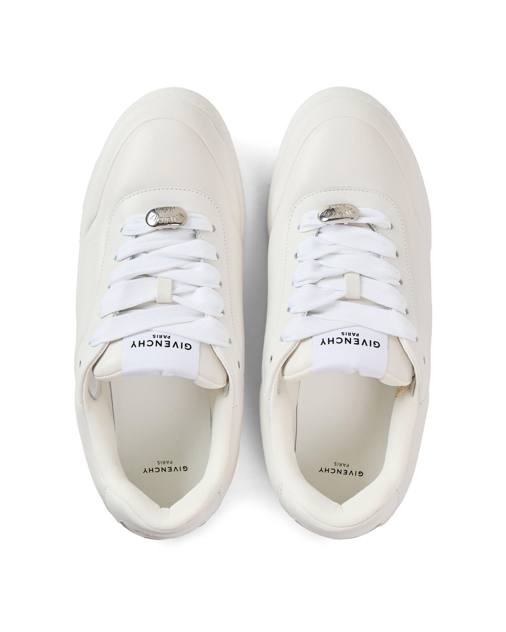 Givenchy White Solid Color Sneakers for men