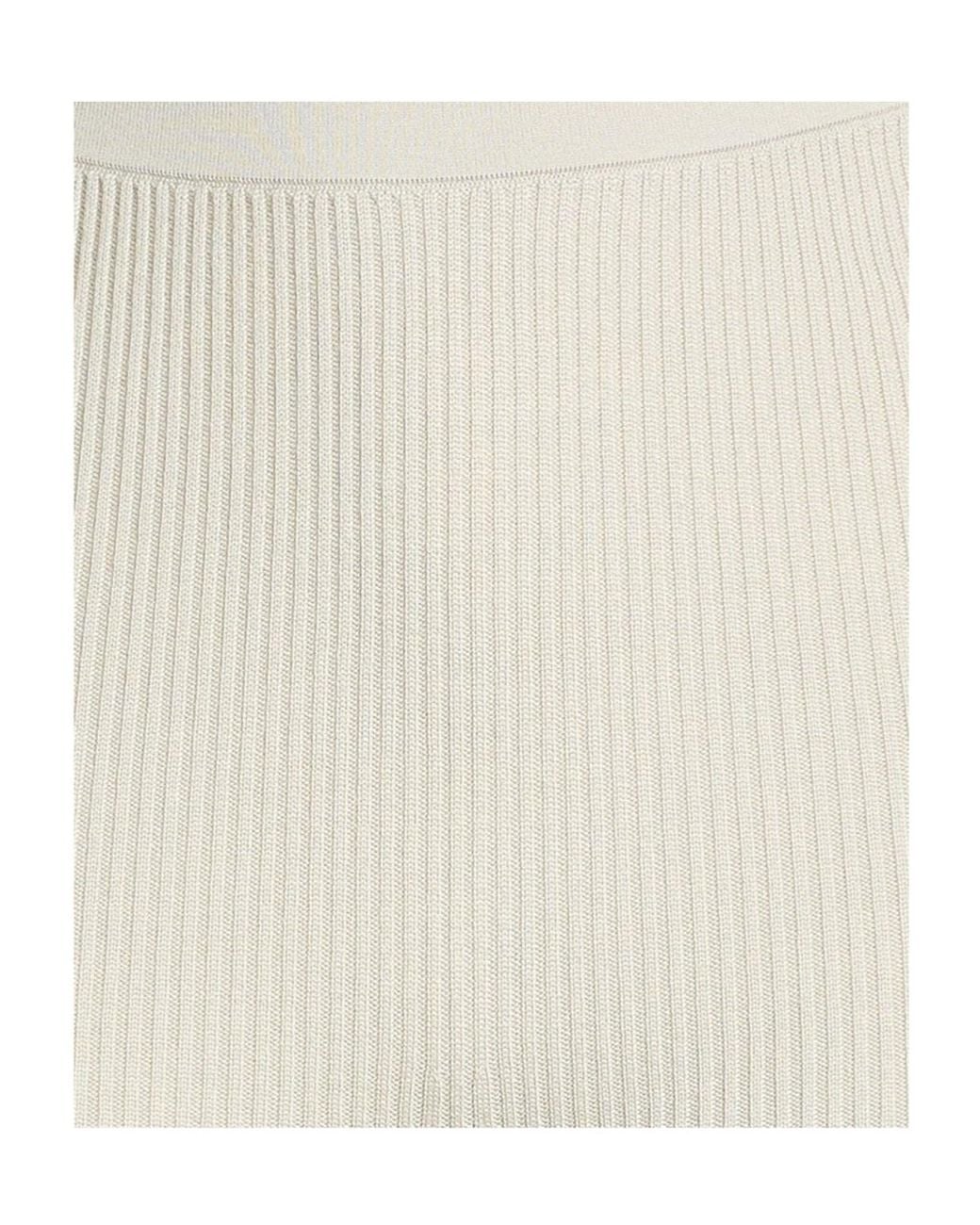Rick Owens White Versatile Minimalist Knit Casual Pants