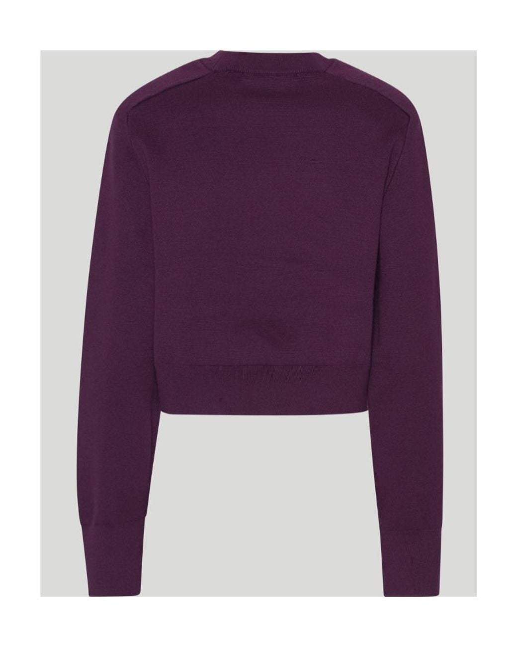ROTATE BIRGER CHRISTENSEN Purple Logo Sweater