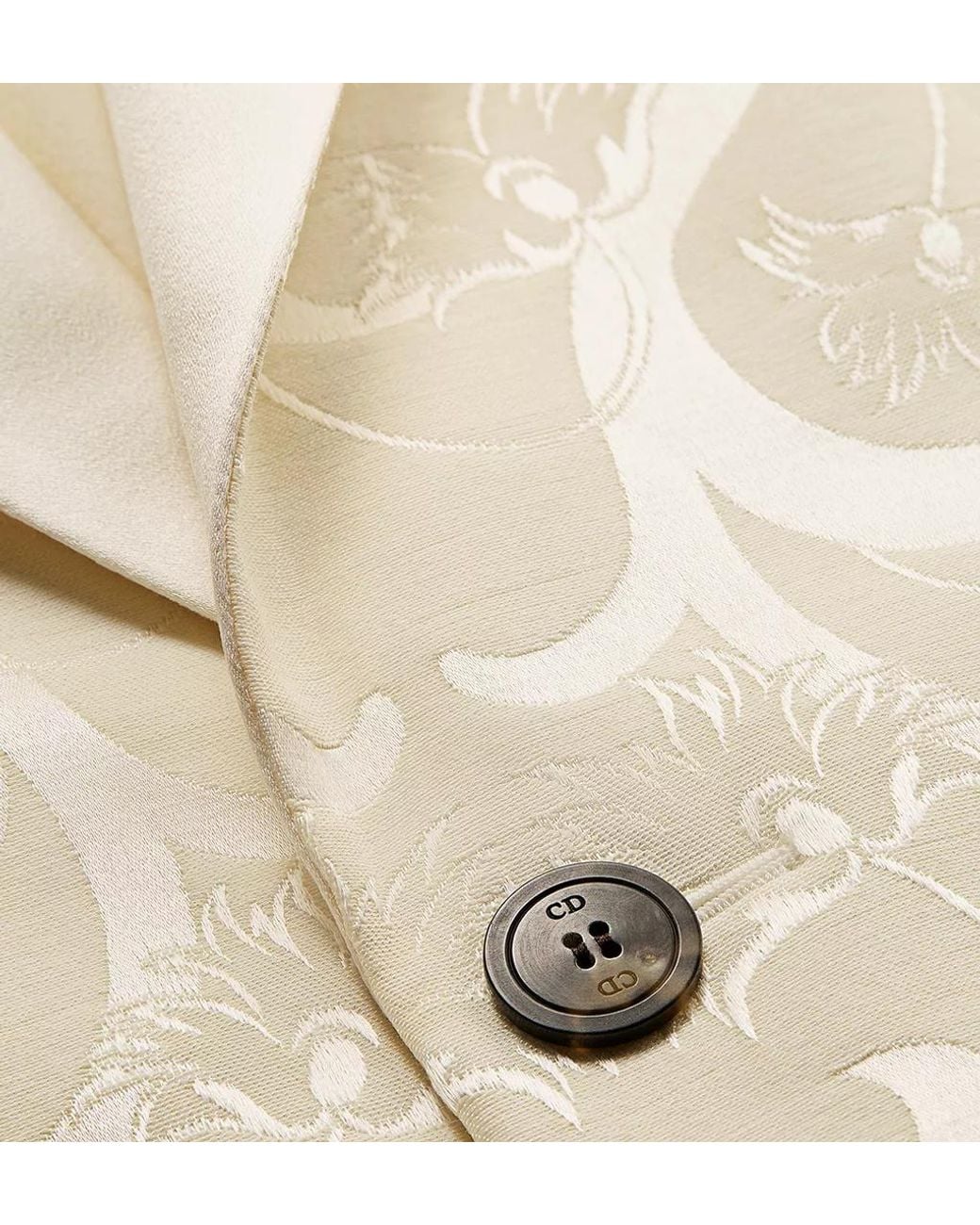 Dior White Cropped-Fit Bar Jacket
