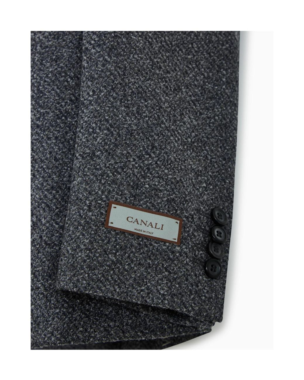 Canali Black Textured Two-Button Jacket for men