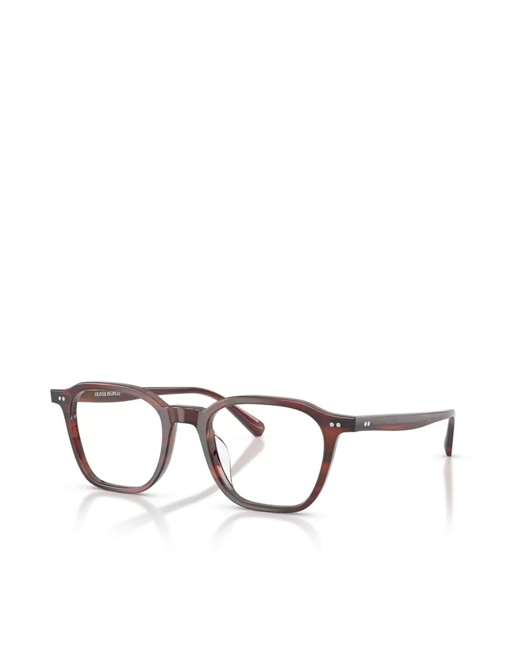 Oliver Peoples White Geometric-Frame Clear-Lens Glasses for men