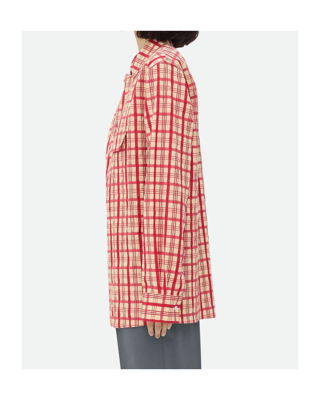 Bottega Veneta Blue Check Shirt