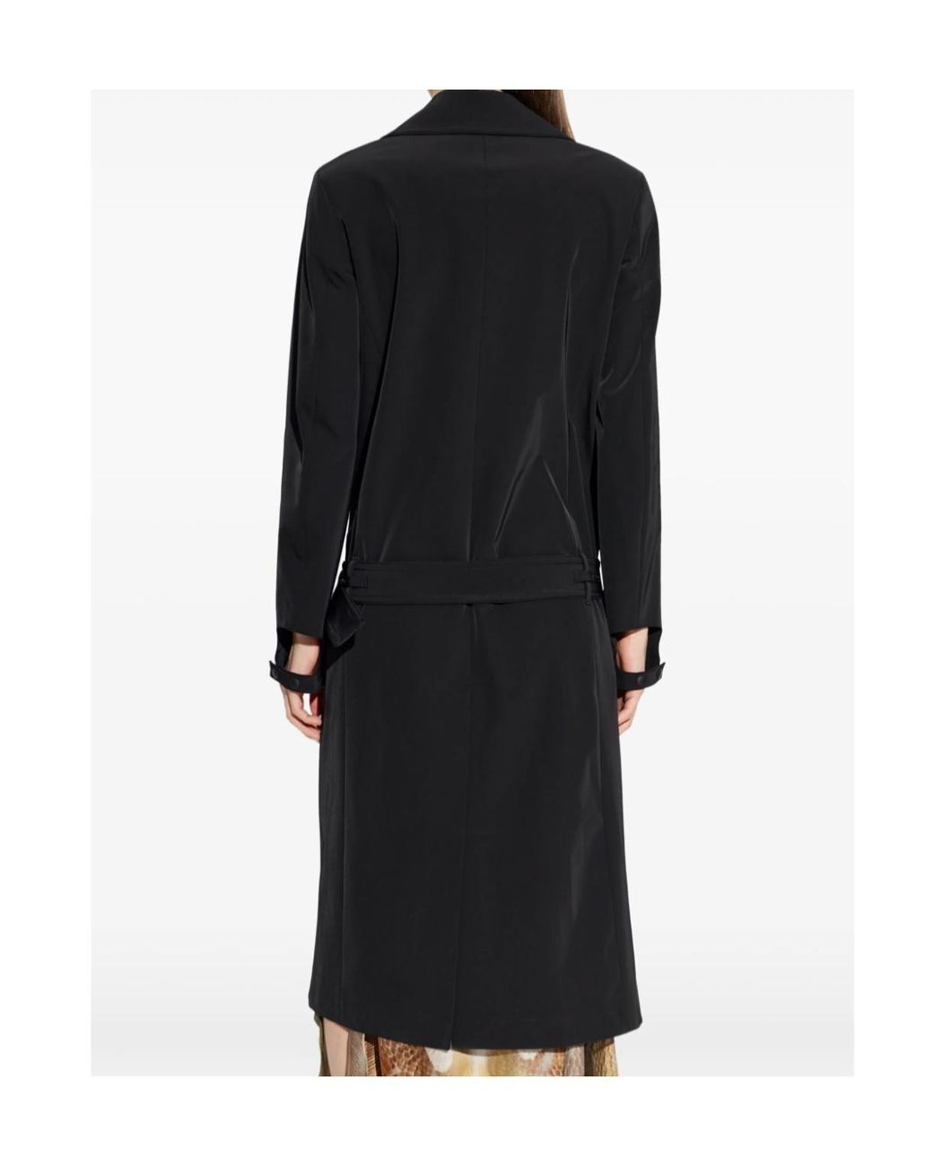 DIESEL Black G-Ale Double-Breasted Belted Coat