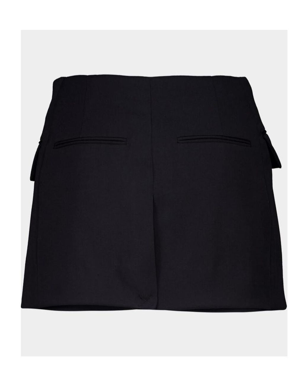 Balmain Black Gabardine Shorts
