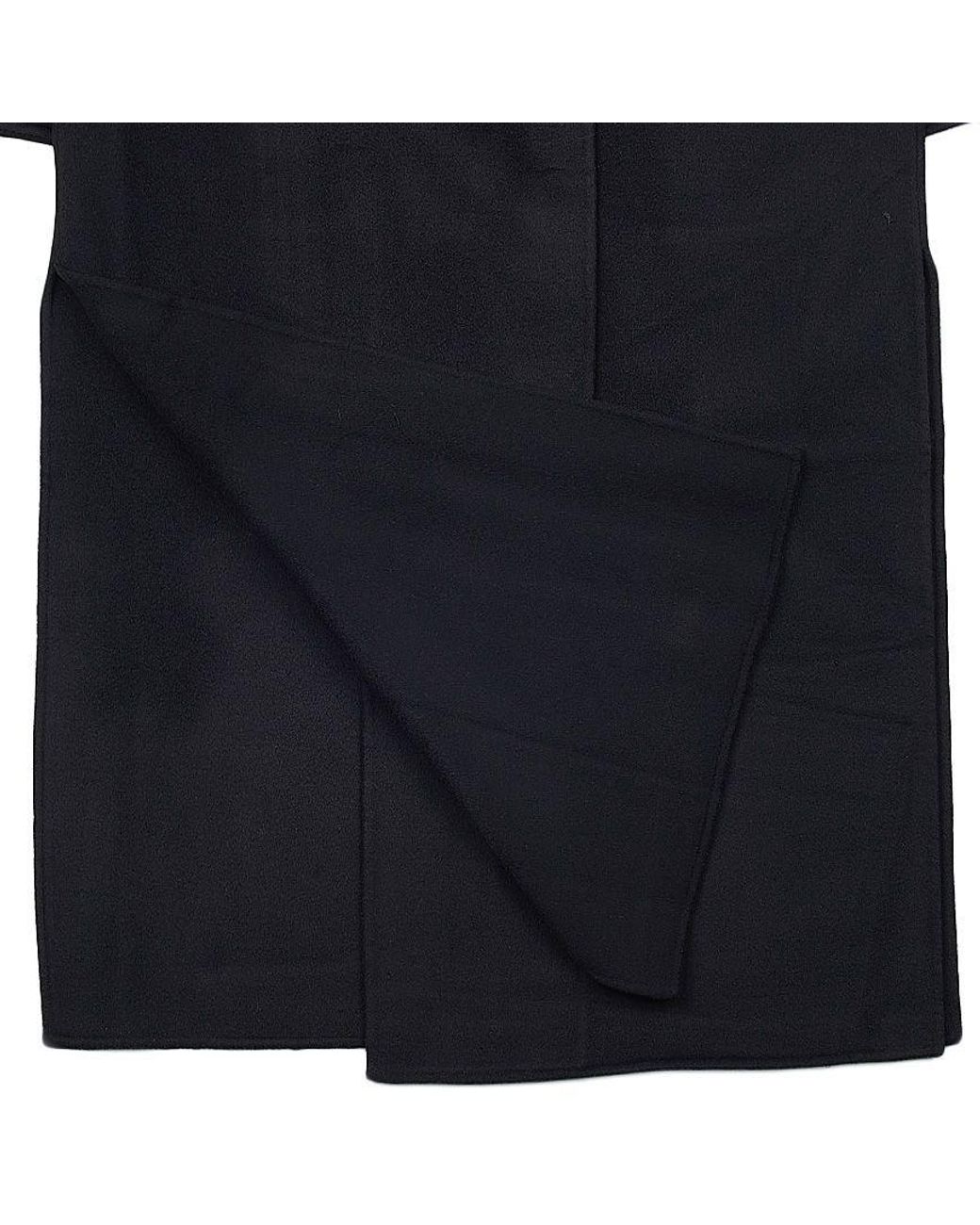 Totême Black Totême Side-Slit Draped Coat