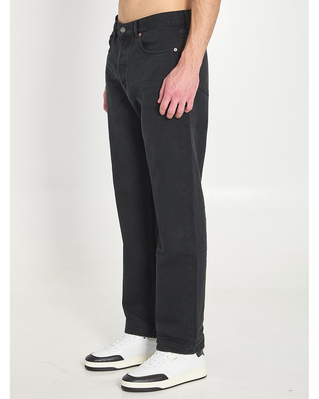 Saint Laurent Blue Straight Jeans for men
