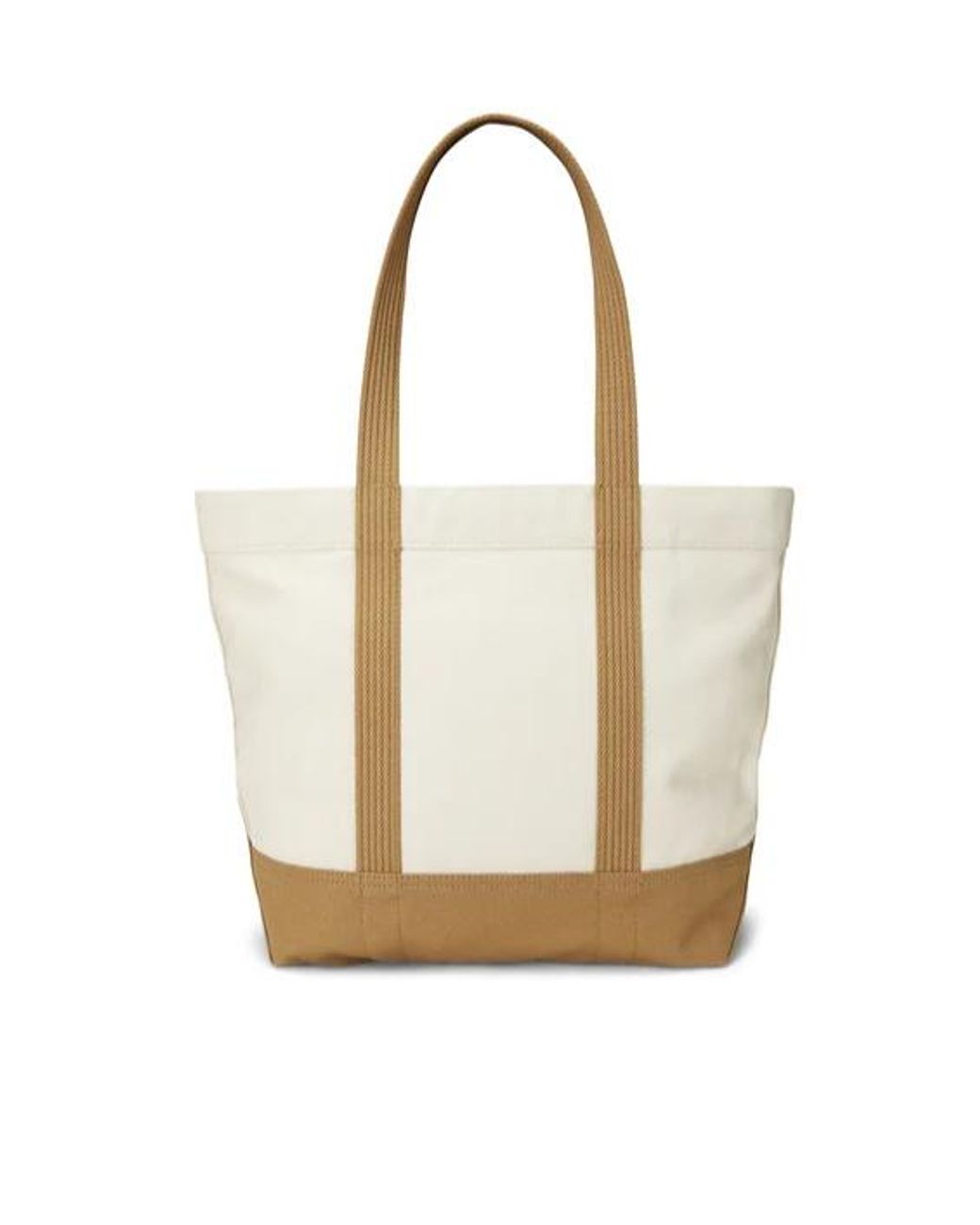 Ralph Lauren White Polo Bear-Motif Tote Bag