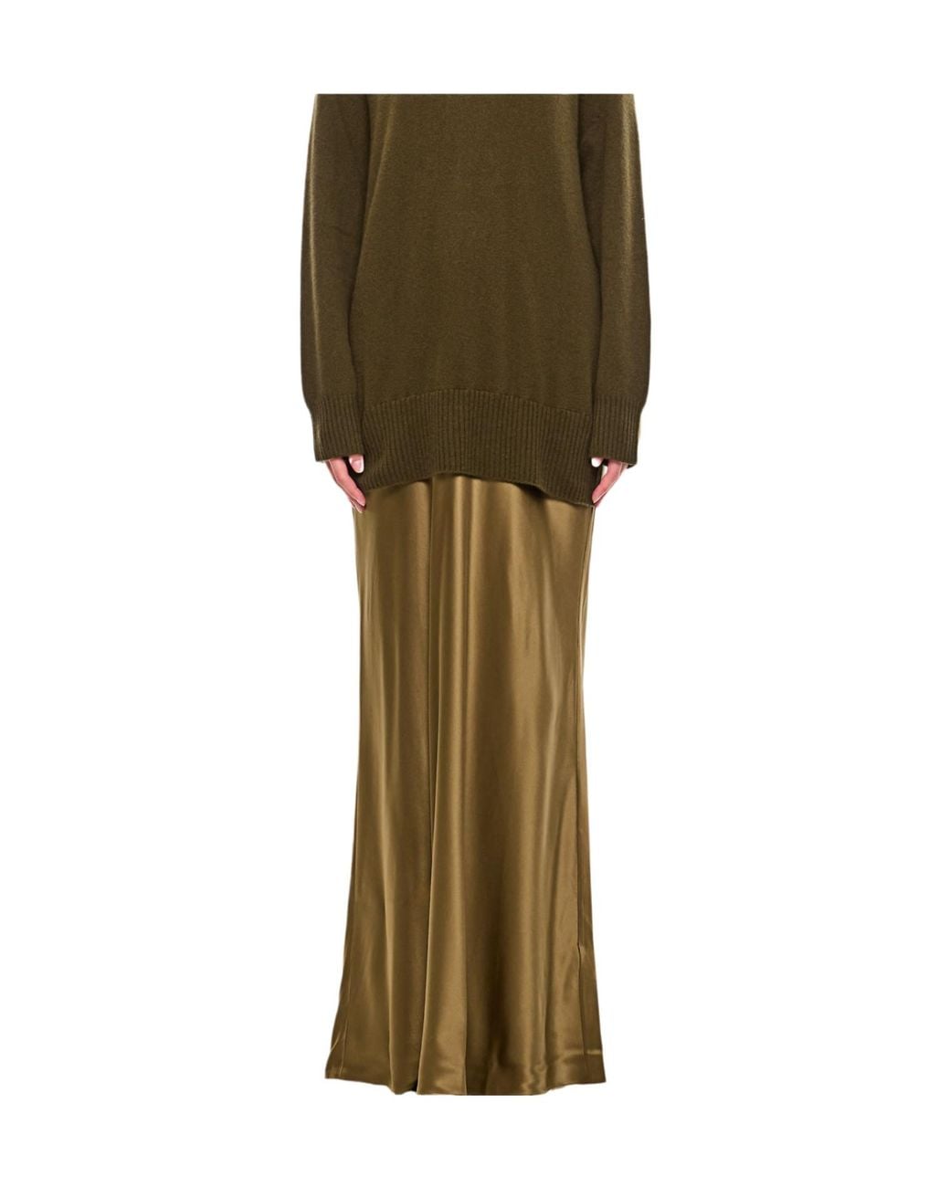Christopher Esber Green Monument Long Knit Dress