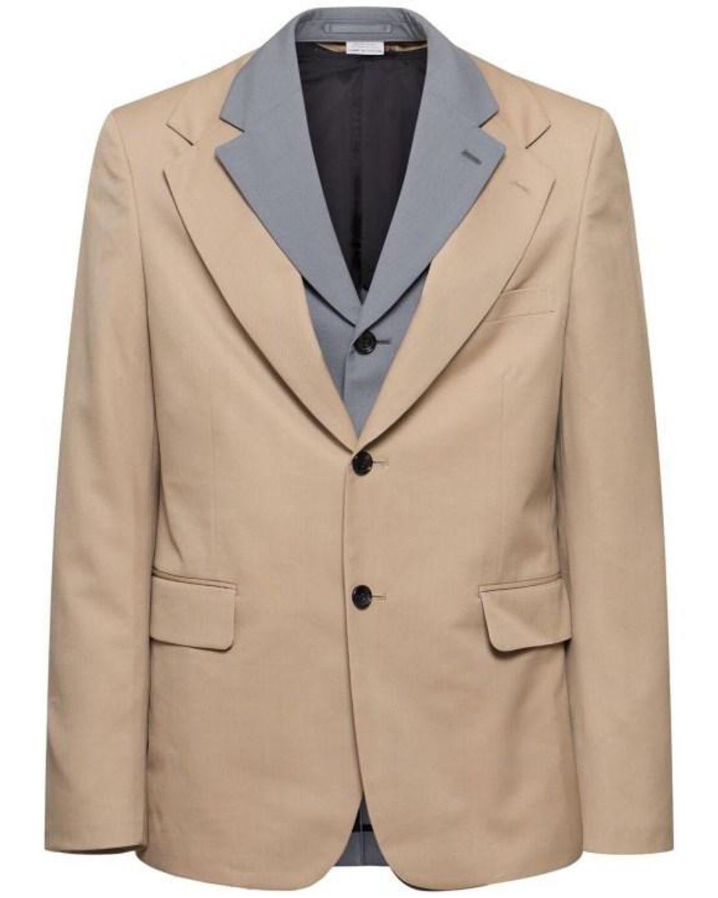 Comme des Garçons Natural Wool Double Blazer for men