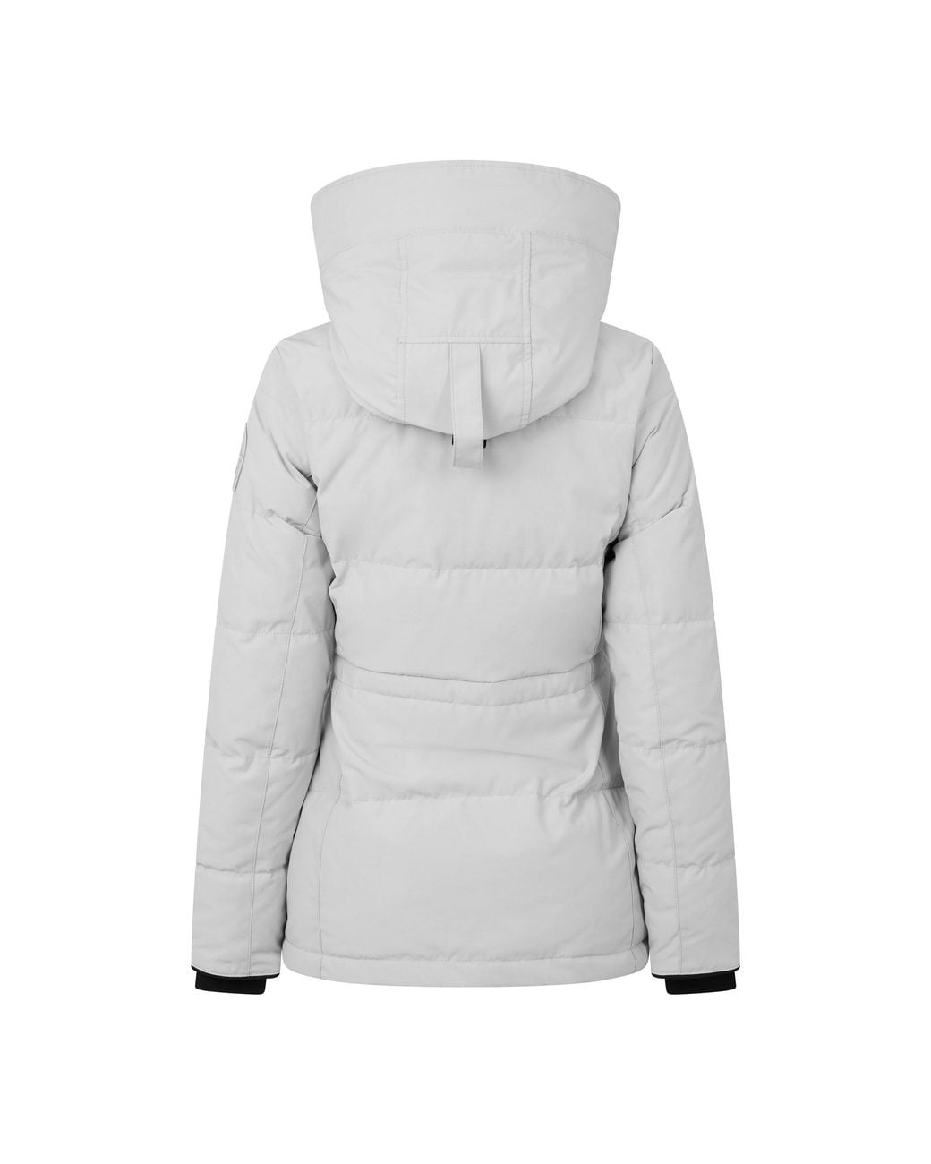 Canada Goose Gray Hooded Quilted Puffer Jacket