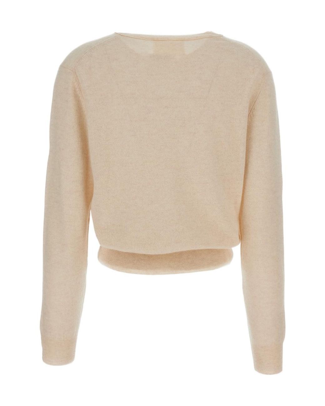 Lisa Yang Natural Greer Ribbed Knit Sweater