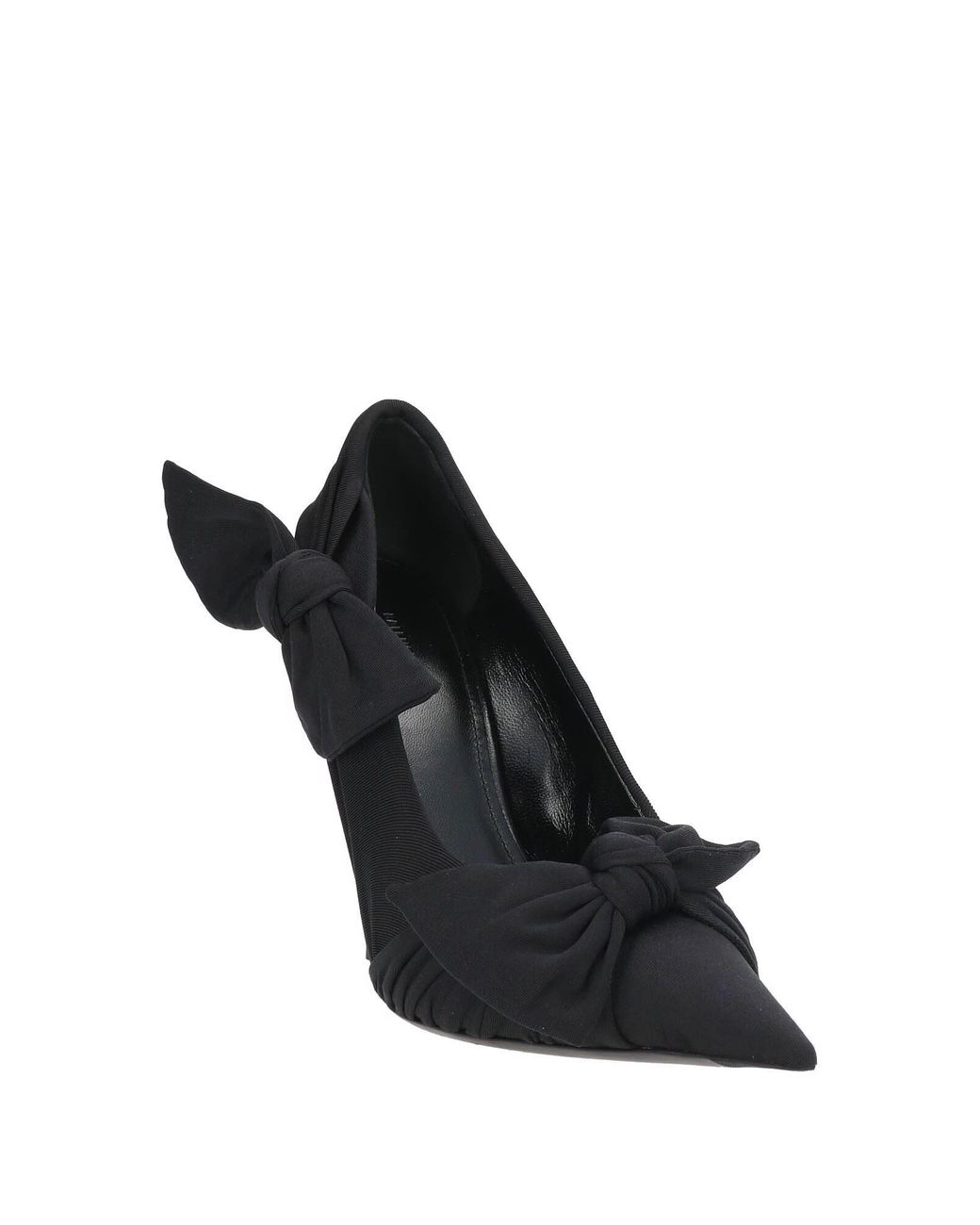 Balenciaga Black Pointed-Toe High Heels With Bowknots