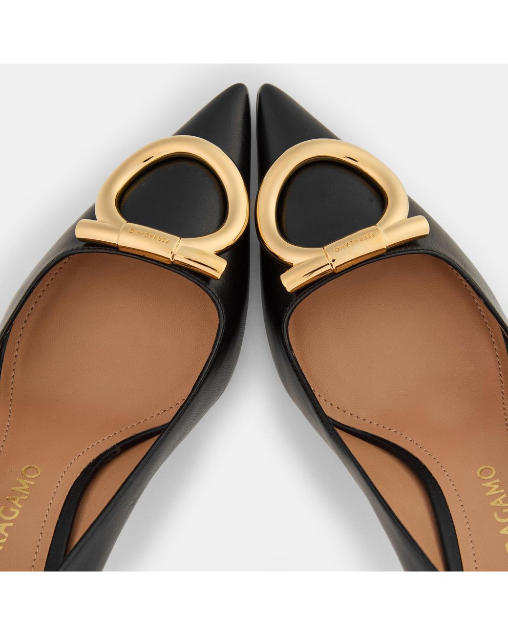 Ferragamo Brown Pointed-Toe Versatile High Heels