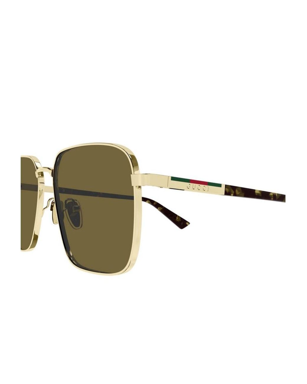Gucci Green Eyewear Low Nose Bridge Fit Sunglasses for men