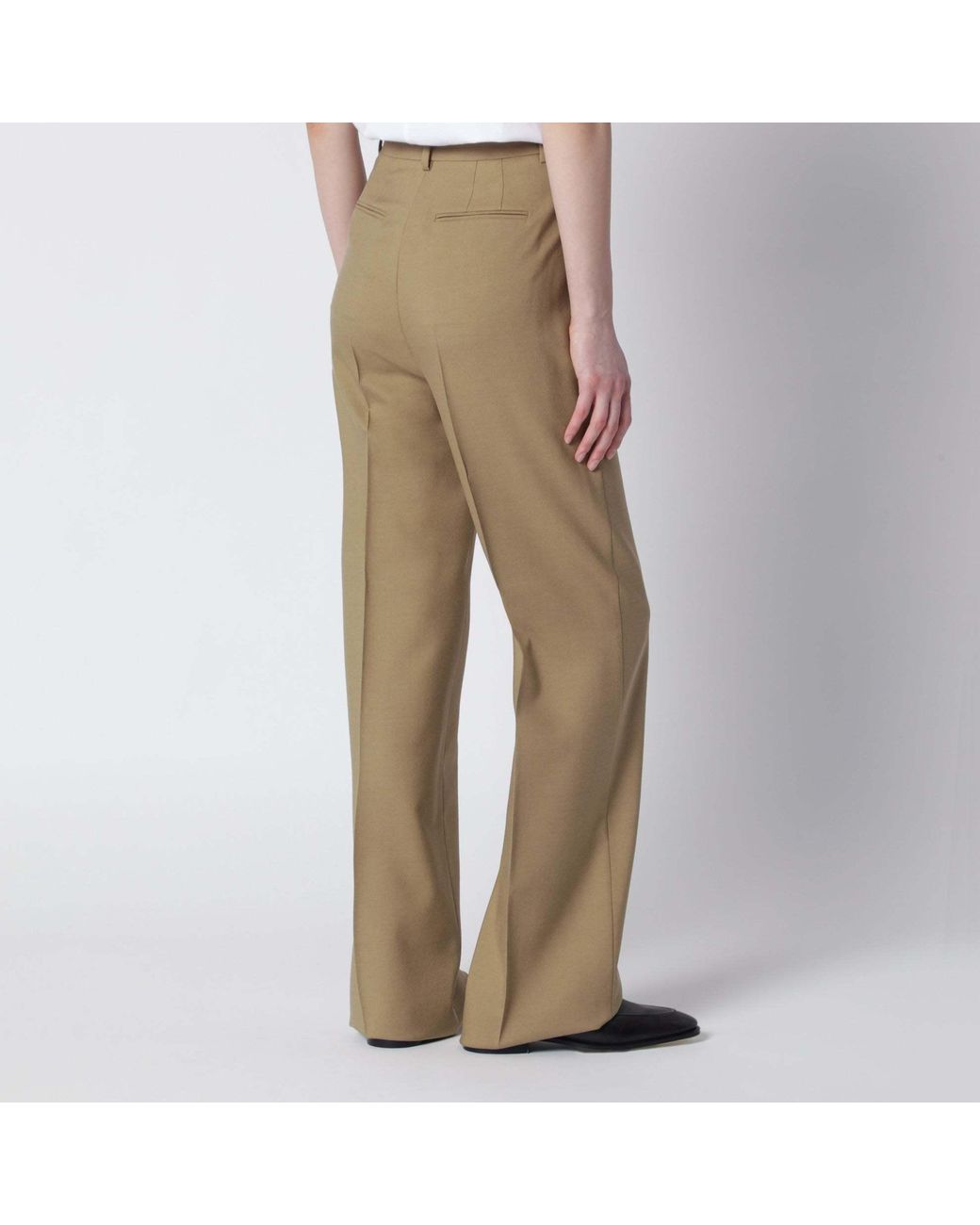 Max Mara Natural Casual Pants With Belt Loops