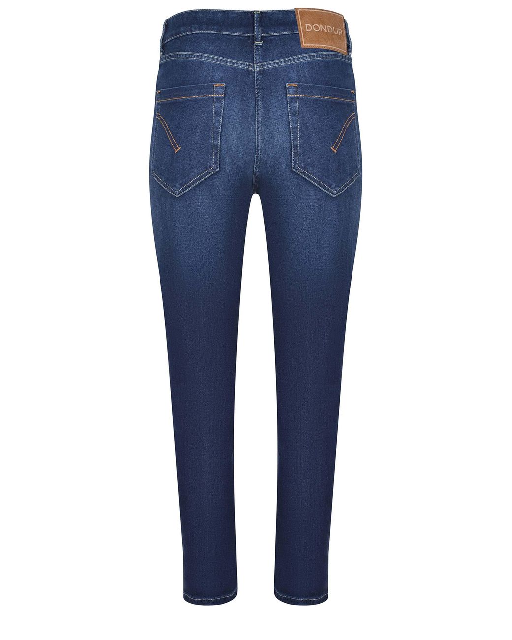 Dondup Blue Buttoned Cropped Jeans