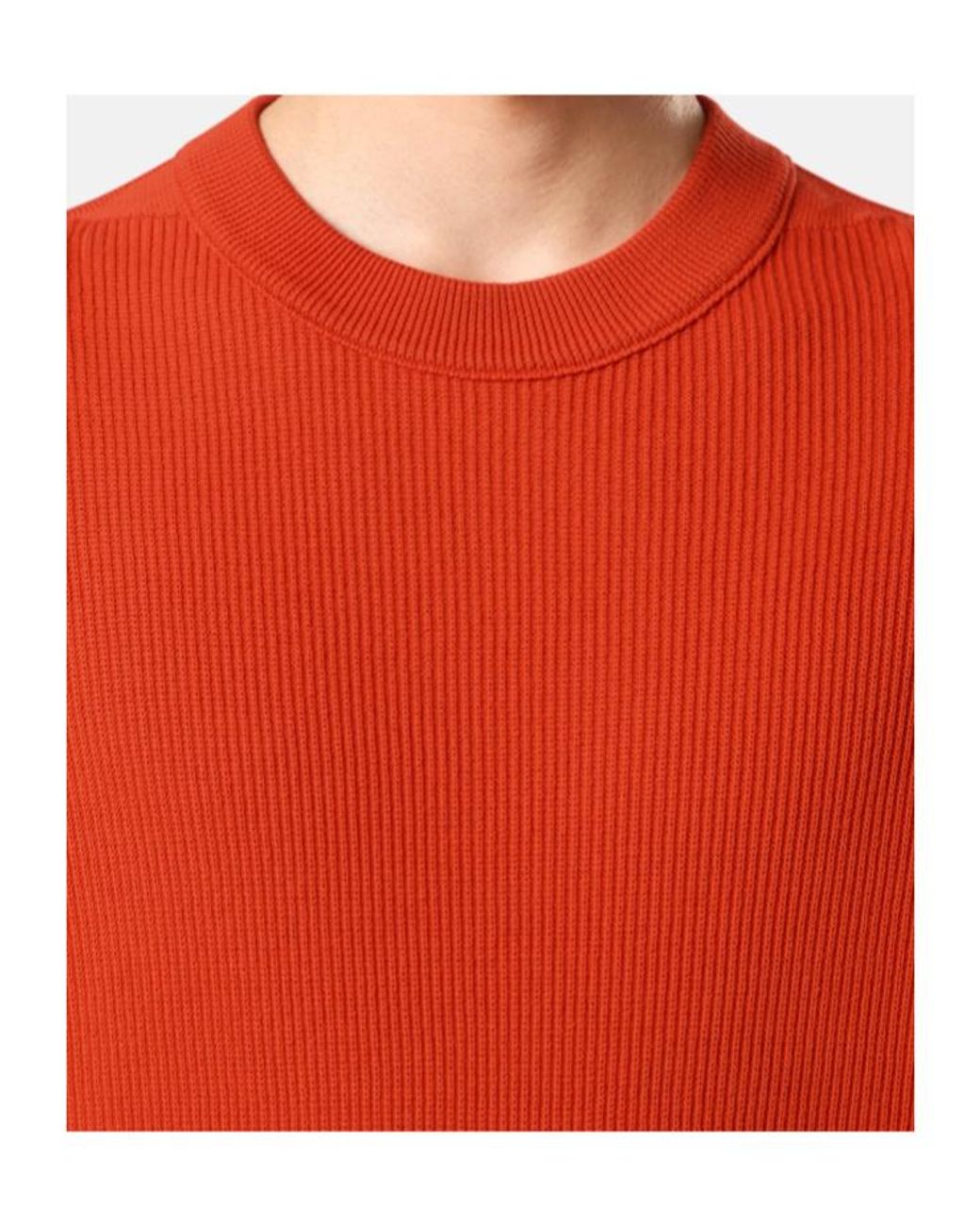 Stone Island Orange Regular-Fit Crewneck Jumper for men