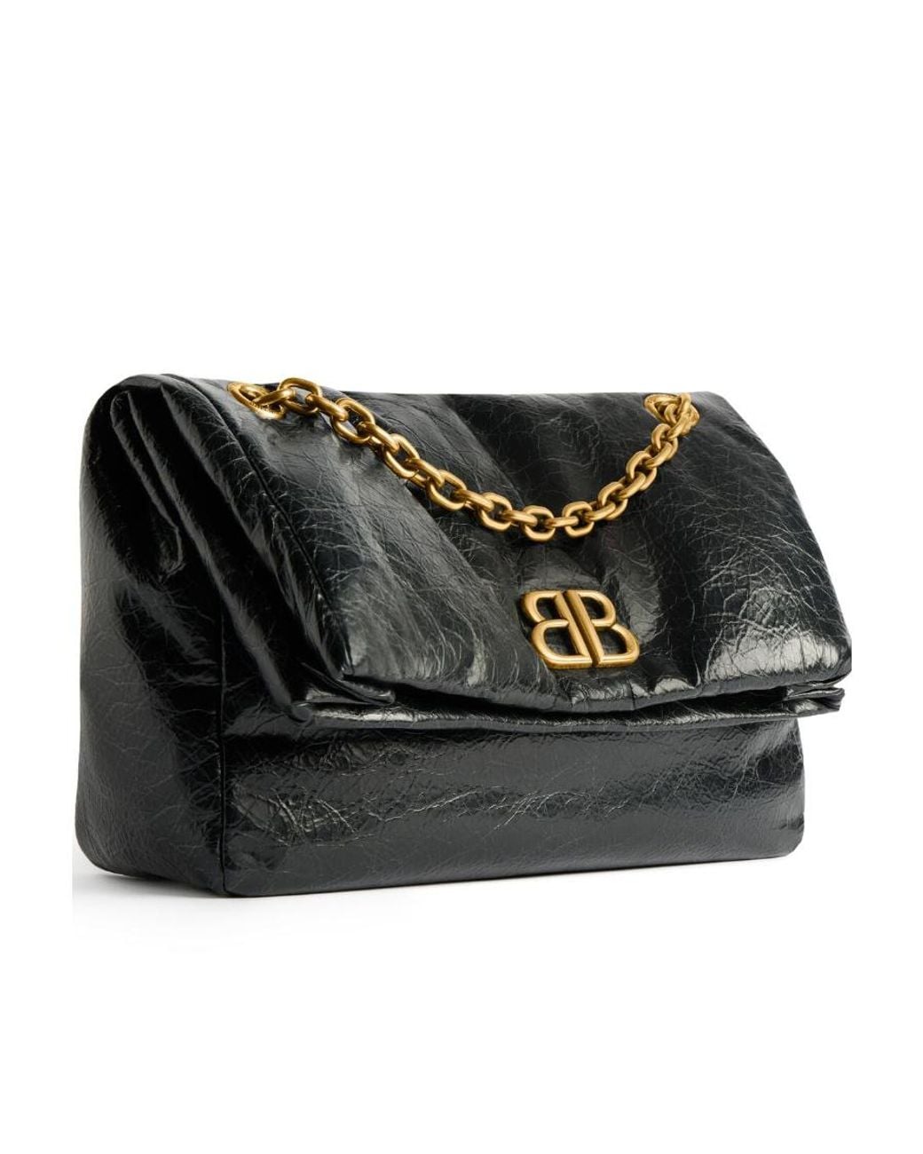 Balenciaga Black Monaco Small Shoulder Bag