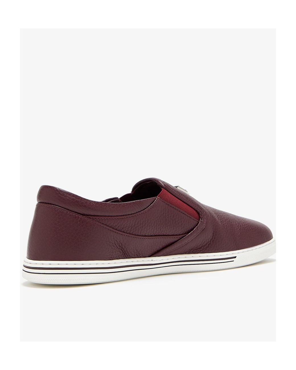 Dolce & Gabbana Brown Saint Tropez Round Toe Sneakers for men