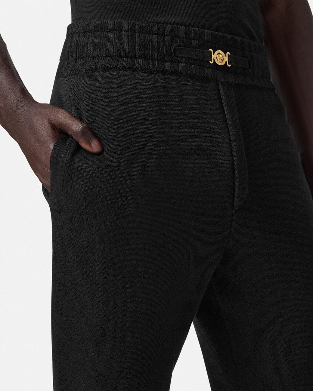 Versace Black Medusa-Plaque Track Pants for men