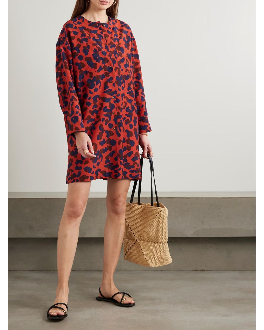 Eres Red Recifs Printed Shirt