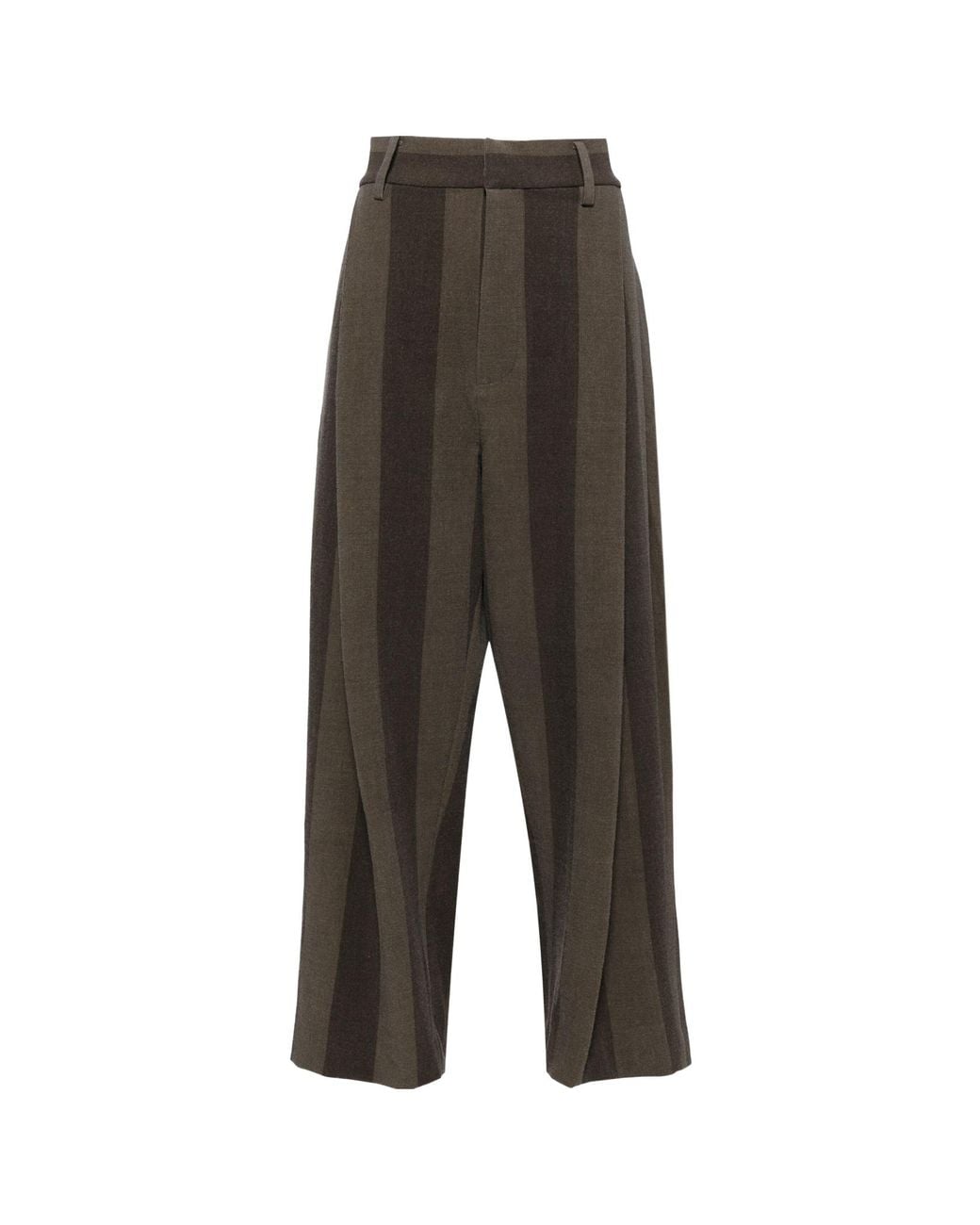 Uma Wang Black Casual Pants With Waist And Loop Straps