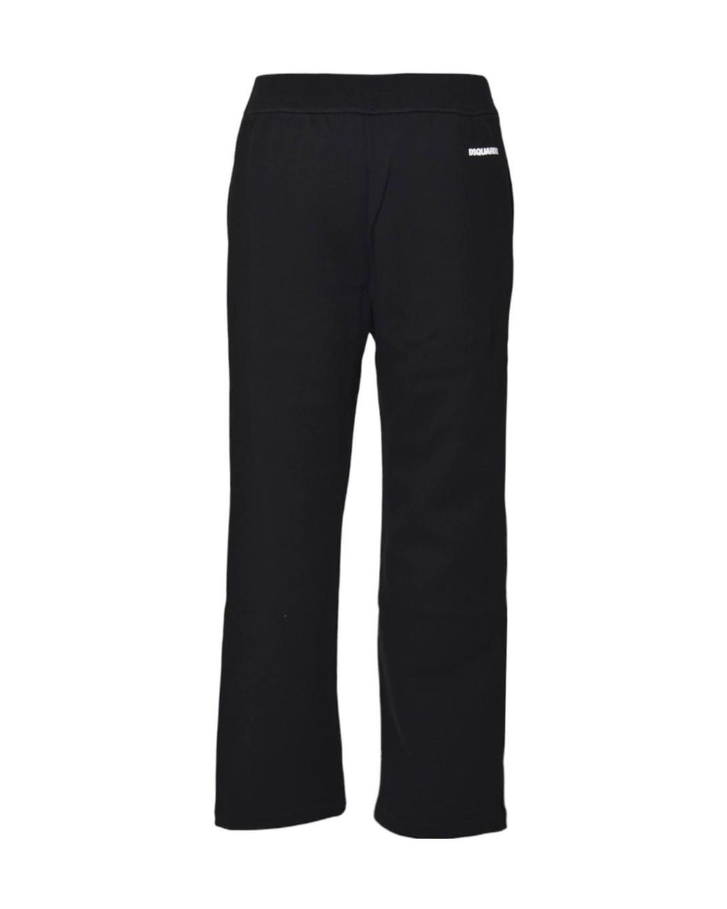 DSquared² Black Straight-Leg Trousers With Minimalist Design for men