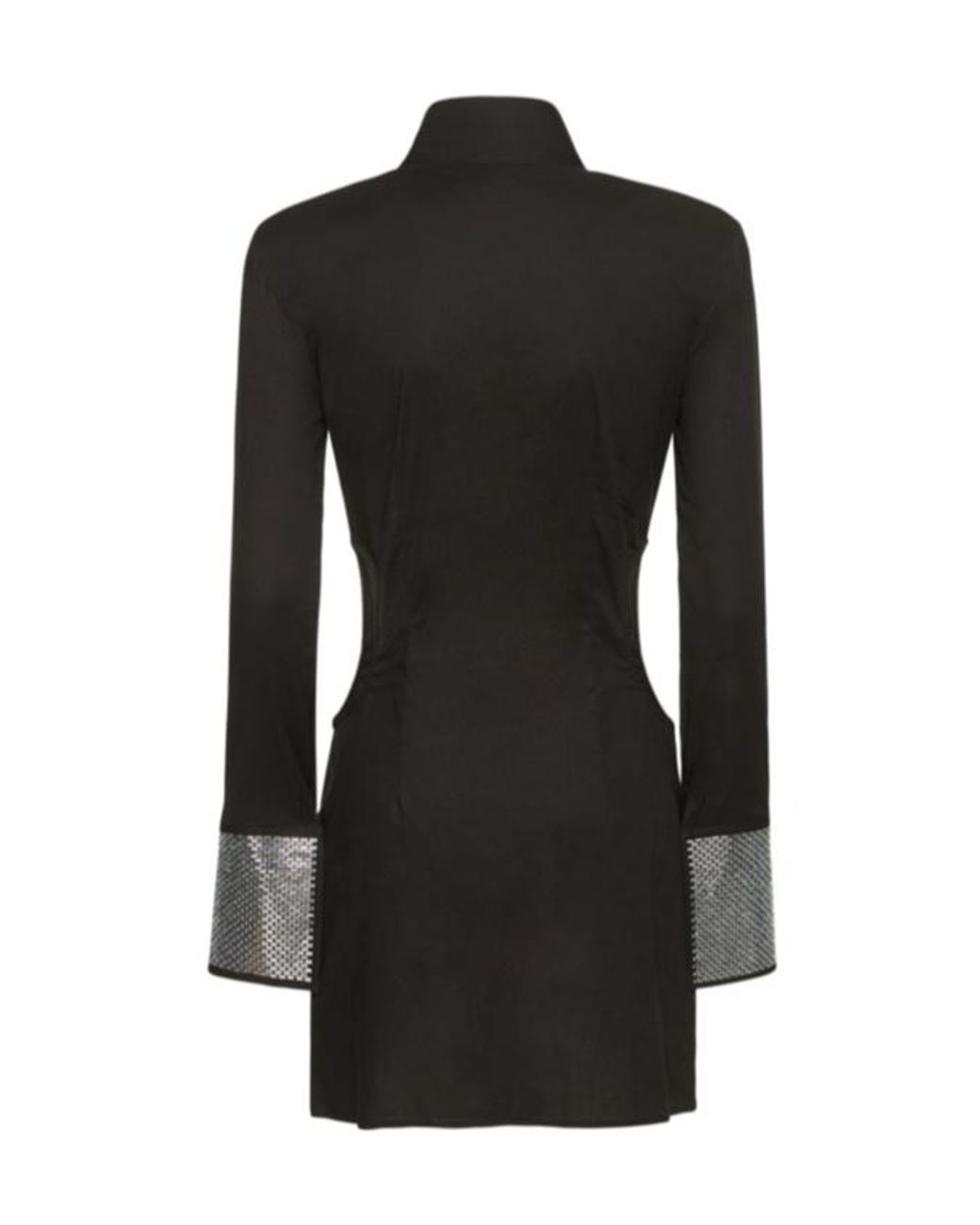 GIUSEPPE DI MORABITO Black Shirt Collar Dress