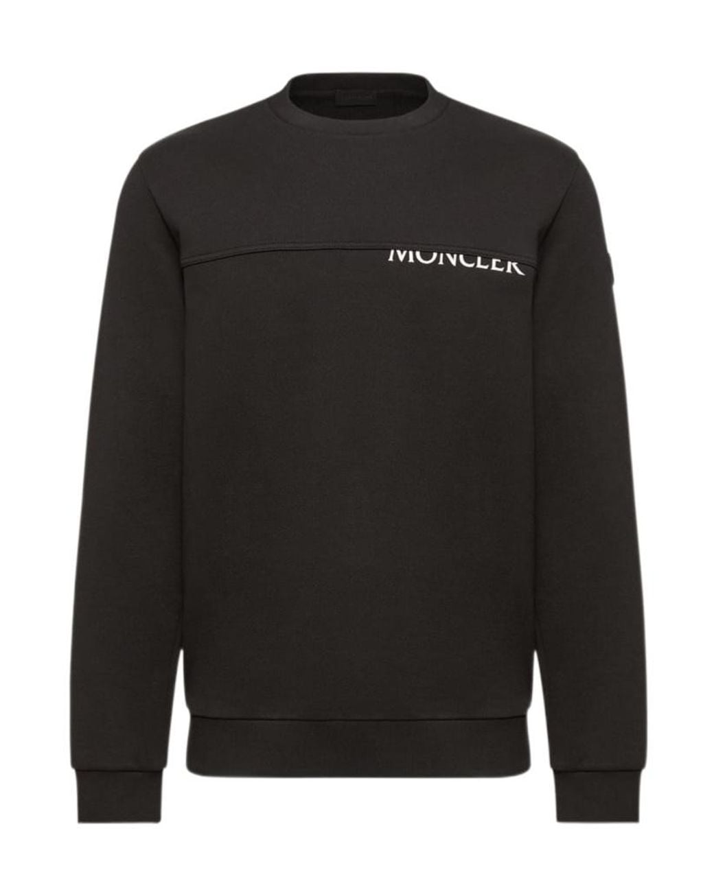 Moncler Black Logo Panel Sweatshirt for men